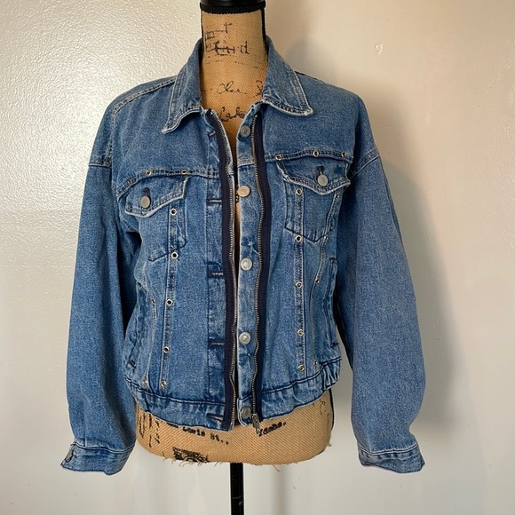 Zara Jackets & Blazers - 3️⃣4️⃣ Zara Crop Denim Jacket Size Medium